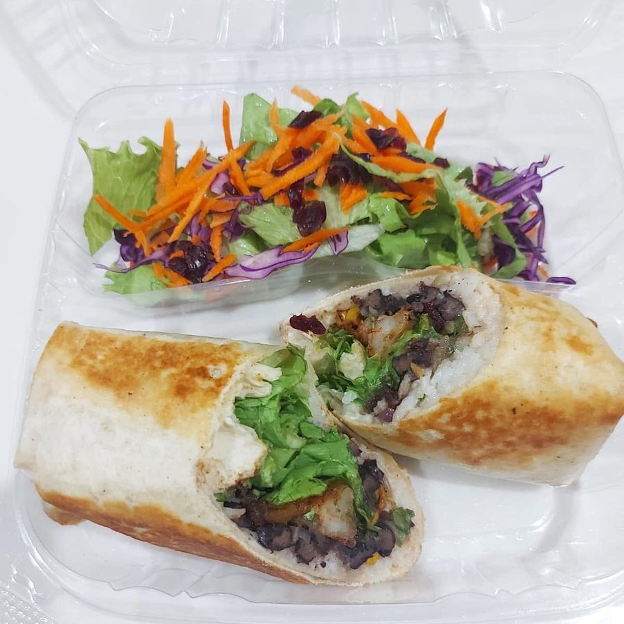Vegetable Burrito at Sip On The Square