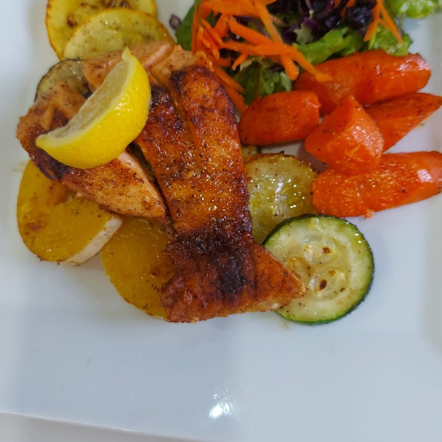 Grilled Up with Shrimp or Fish at Sip On The Square